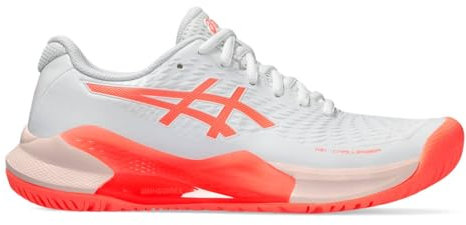 ASICS Damen Gel-Challenger 14 Sneaker, White Sun Coral, 40.5 EU