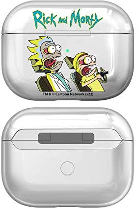 Head Case Designs Offizielle Rick and Morty Charakter Kunst Grafiken Durchsichtig Harte Kristall Handyhülle Hülle Huelle kompatibel mit Apple AirPods Pro 2 Charging Case