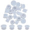 GORGECRAFT 24Pcs 4 Sizes Silicone Stoppers for Salt and Pepper Shakers Reusable Salt and Pepper Plug Stoppers Corks Round Replacement Bottle Endfor Home Kitchen Bottles