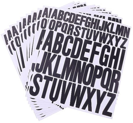 Gadpiparty Alphabet-buchstabenaufkleber Selbstklebende Abziehbilder für Briefkastenprojekte