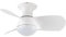 wonderlamp Ventilador de techo pequeño ø64cm silencioso LED Mancado Blanco CCT 3000-4000-6000K, Intensidad Regulable 20W