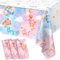 Tischdecke Gender Reveal, 3pcs 220 * 130cm Baby Party tischdecke, Rosa und Blau tischdecken mit Bär, tischdecke Outdoor für Gender Reveal Party, Baby Party Dekoration, Boy or Girl deko