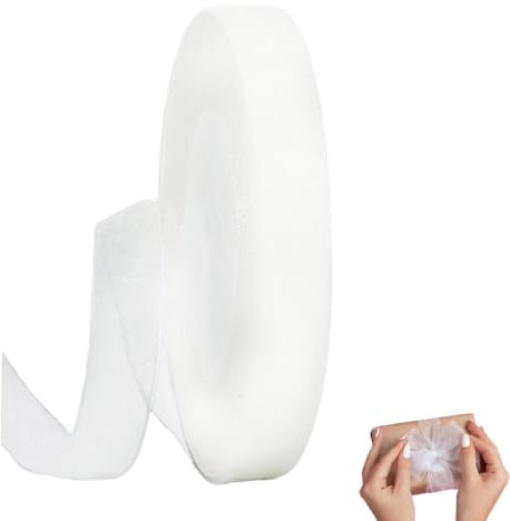 1 Rouleau Ruban Organza Blanc - Emballage Cadeau, Fleurs, Mariage, Couture et Articles Faits à la Main