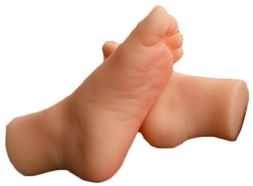 LKYLVEE 1 Paar Mädchen Füße Schaufensterpuppen Silikon weibliches Fußmodell für Schmuck Sandale Schuh Socke Display Kunst Skizze,Flesh,15cm