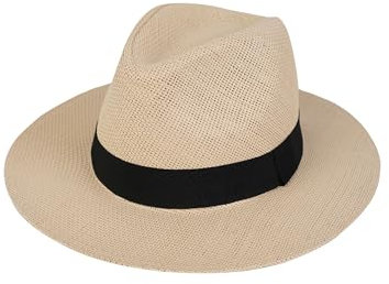 SCHIETWETTER Herren Panamahut Carlos, Strohhut für Herren, Sommerhut, aus 100% Papier