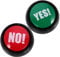 KOMBIUDA 6 Pcs Sound Button Fake No Button with for Accessories Recordable Answer Buzzer Convex Game Buzzer Tin Games Talking Button Record Digital Responder Programmable Bulshit ﻿ Plastic