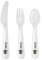 Personalised 3 Piece Plastic Cutlery Set - Tractor