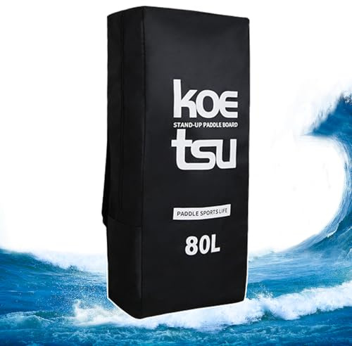 Borsa per tavola da paddle, 80 l, borsa per kayak gonfiabile, grande capacità, zaino per tavola da surf e sup, borsa impermeabile Oxford per barca in piedi