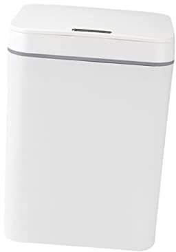 BUGUUYO Smart Trash Can Sensor Bin 16l White Rechargeable Intelligent Waste Container Auto Lid for Home Kitchen Touchless Garbage Storage