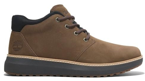 Timberland Hudson Road A69Q5 Dark Brown Marrone Mid Boot Scarpe Lacci Uomo Pelle Nabuck 41