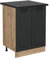 Vicco Meuble Bas de Cuisine R-Line, Anthracite Campagne, 60cm, PT Anthracite