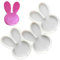 Ymxygz Moule À Sucettes Au Chocolat en Silicone, 1 Pièce, 3D, en Forme De Tête De Lapin De Pâques, Moules À Sucettes pour De Chocolat, Bonbons, Gelée