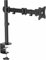 Single Desk Mount Monitor Arm for up to 34 inch VESA Compatible Displays - Articulating Pole Mount Single Monitor Arm - Ergonomic Height Adjustable Monitor Mount - Desk Clamp/Grommet