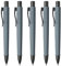 Faber-Castell 205257 - Kugelschreiber Poly Ball Urban Grey, 5 Stück, mit auswechselbarer XB Mine, dokumentenecht