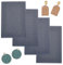 HOBBIESAY 4ensemble Feuilles Texture Argile Polymère Feuilles Texture Argile Polymère Fonctionne avec un Coupe Argile Polymère Effet Rouleau Texture Argile Polymère Carreaux pour Fabrication D'Argile