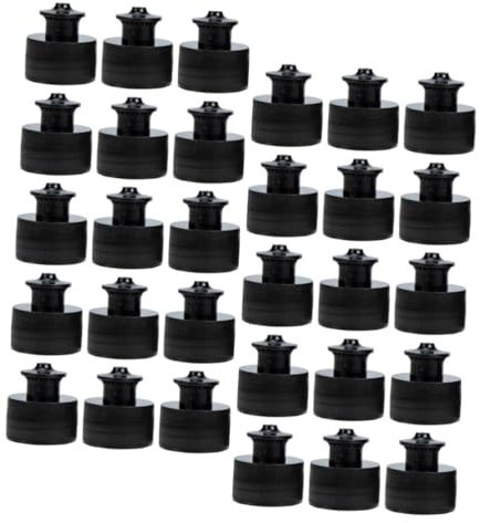 MOBUTOFU 30stücke Wiederverwendbare Verschlüsse Für Wasserflaschen Push-Pull-ersatz-flaschenverschlüsse Auslaufsichere Flaschendeckel Tragbare Flaschenverschlüsse Für Sport Und