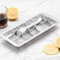 Heavy duty stainless steel ice tray ideal for various uses such as refrigerator, with lever for easy ice release