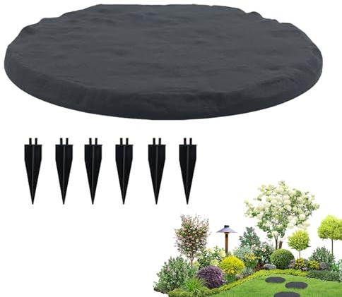 Garten Trittsteine, Pfad Gestaltung Deko, Befestigte Trittplatten Mit Erdspießen Für Garten Pool Spielplatz Grabgarten Gehweg