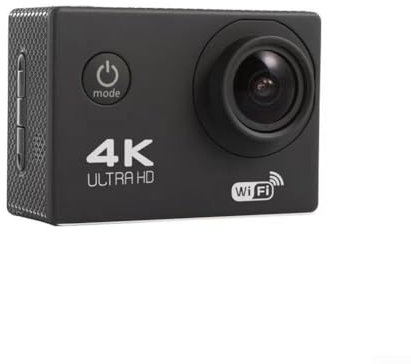 Volakebeing Macchina fotografica portatile di azione 4 K HD con 2 pollici LCD Monitor WiFi di controllo grandangolare 170 gradi per snorkeling nuoto registrazione