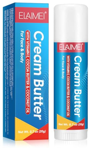Hautpflege Balsam 20g – Pflegende Creme für Gesicht & Körper mit Vitamin E, Kakaobutter & Kokosöl, für trockene & beanspruchte Haut