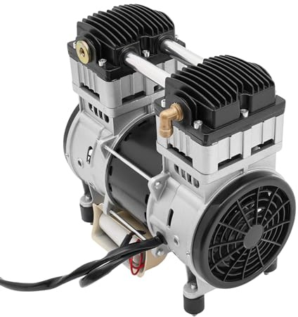 MEHOOSPVN Cabeza del compresor de aire de 1500 W, cabezal de bomba de compresor de aire de 140 l/min, cabeza de bomba silenciosa de 1380 rpm con 2 silenciadores, motor de cobre para taller, fábricas