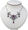 Dark Dreams Gothic Mittelalter Collier Schmuck Halskette Halsschmuck Anhänger Diondra, Farbe:grün