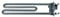 Heizelement mit NTC 2050W Waschmaschine wie Whirlpool Bauknecht 481225928914