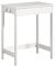 SoBuy Kompakter Schreibtisch Computertisch mit 1 Schublade und 2 Haken Kleiner Tisch für Homeoffice Arbeitstisch PC Tisch Möbel fürs Arbeitszimmer Weiß 60x77x40cm FWT43-W