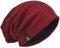 VECRY Herren Slouchy Mütze Strickmützen Rasta Skull Cap Sommer Winter Sackmütze , M, Rotwein