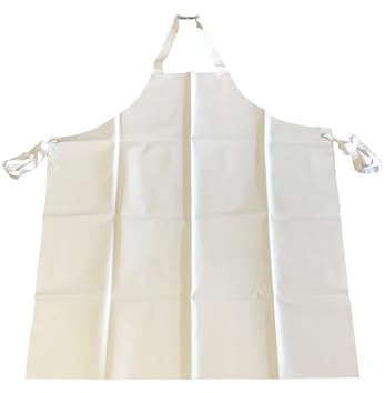 Aprotex Profi Gummi Schürze 120 cm, Metzger,Ledolin,Dagelin,weiß, extra gute Qualität