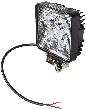 DEMA LED Arbeitsscheinwerfer 9x3W 12-24V – Offroad-Scheinwerfer, KFZ-Licht, LKW-Scheinwerfer, SUV-Anhänger-Lampe – hell, robust, langlebig – Auto, LKW, Anhänger, Offroad