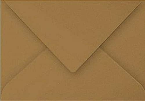 Clairefontaine 29000C - Packung mit 20 Umschlägen Pollen Miniformat 75x100mm 120g, ideal für Einladungen und Korrespondenz, Kartonbraun, 1 Pack