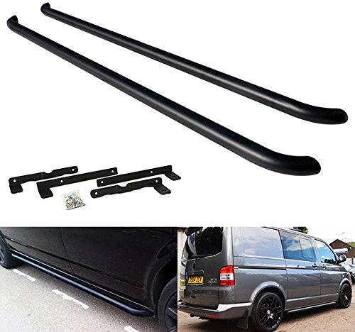 Sportline Trittschiene für VW Transporter T5 T6 Caravelle Multivan SWB ab Baujahr 2003, Schwarz