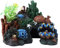 Buntes künstliches Meereskorallenriff-Ornament, Kunstharz, Höhlendekor, Wasserminiaturlandschaft für Aquarium-Aquariumdekore