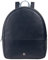 DUDU Rucksack Damen Bunt Sommerlich aus weichem Leder Rucksack Multicolor mit doppeltem Reißverschlussfach Navy