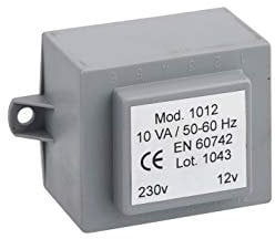 Trasformatore 220-12V impulso per serrature elettriche, guida DIN standard, grigio - THIRARD