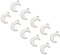 UNICRAFTALE 200pcs 304 Edelstahl Anhänger Mondmuster Charms Silbertöne Kleines Loch Anhänger Für DIY Halsketten Schmuckherstellung 16x11x0.9mm, Loch 1 mm