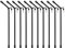 Zite Fishing Anti-Tangle Boom Sleeves Set - 10 STK mit Wirbel Gebogen - Abstandshalter Durchlauf-Röhrchen zum Feedern, Antitangleboom