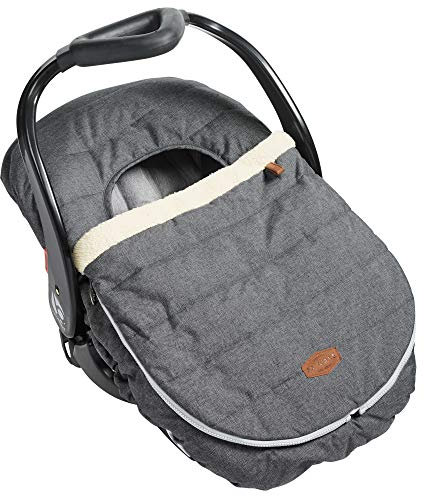 JJ Cole Bezug für Babyautositz, Decke für Kinderwagen und Babytrage, Grau meliert