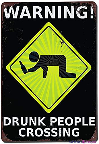 Plaque de signalisation de rue en aluminium - Décoration murale - Panneau de sécurité pour l'extérieur et l'intérieur - 20,3 x 30,5 cm