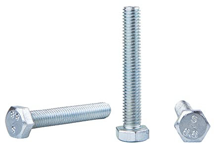 30 Stück DIN 933 Stahl Sechskantschrauben M8 x 50 mm 8.8 Grade Vollgewinde Gewindeschrauben (30, M8 x 50 mm)