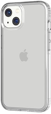 Tech21 T21-8937 Evo Clear for iPhone 13 – Crystal Clear Phone Case with 12ft Multi-Drop Protection