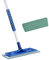 Silva Hochwertiges Mikrofaser Wischbezug Mopp Set | 360° Drehgelenk | Wischmop mit Teleskopstiel | Bodenwischer Stahlstiel 156 cm | Wischmopp mit Soft Touch Griff (Mop Set mit Nass)