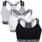 3er Packung Teens Mädchen BHS Baumwolle Sport Bustier mit Abnehmbaren Pads Unterwäsche Ohne Bügel Gepolsterte Sport Büstenhalter für 7-12 Jahre Kinder
