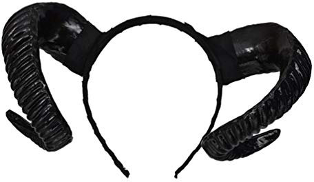 Toyvian Elegante Stirnbänder Für Frauen Gotische Widderhörner Gotisches Schafhorn-Stirnband Party Haarbügel Schwarzes Stirnband Haarreifen Horn B? Cosplay- Kostüm Croissant Mann Zubehör