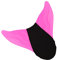 DEBAIJIA Flipper Tauchen Meerjungfrauenflosse Mädchen Kinder Schwimmen Training Monofin Schwimmflossen Jungen Flossen Meerjungfrau（A02-(49*46CM)-B157-Rosa