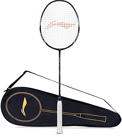 Li-Ning G-Force X5-79 Gramm G6 Badmintonschläger (Schwarz/Blau/Grau)