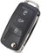 Kelay VW Schlüsselanhänger Gehäuse Ersatz für VW Polo Seat Golf Skoda Mk6 Beetle Jetta Sharan Tiguan Touran Octavia Fernbedienung Autoschlüsselhülle, VW Polo Schlüsselanhänger, VW Golf