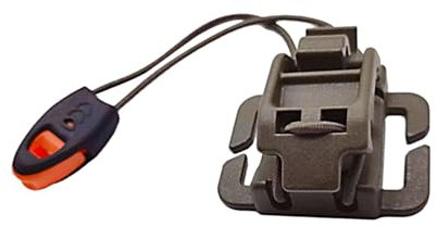 Oshhni Engineering Ice Axe Clip Outdoor Wheel Clip Axe Molle Fixture for Molle Hiking, Green