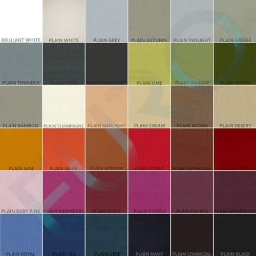 EUROBLINDS - PLAIN Vertical Blind Replacement Slats - Made to Measure - OVER 30 Colours Available - Custom made 89mm (3.5) Wide Louvres - Complete with HANGERS, WEIGHTS AND CHAINS